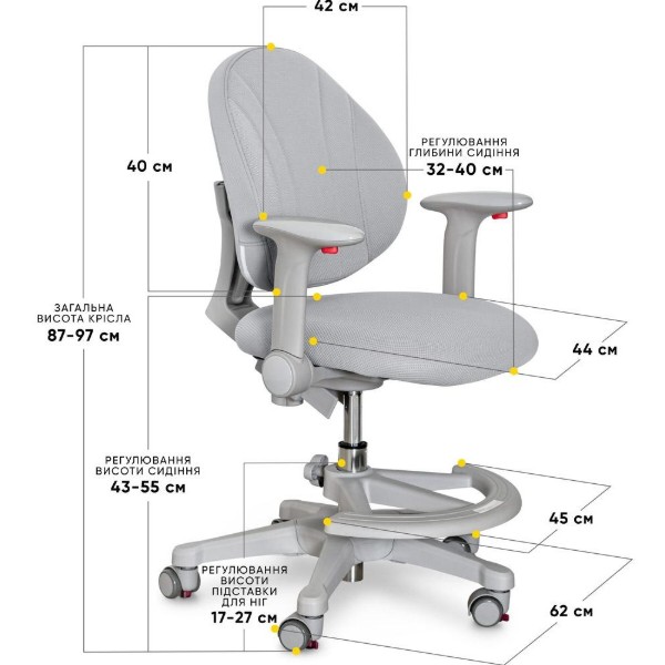 Фото - Кресло детское Evo-kids Mio G (Y-407 G)